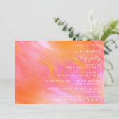 Huisfeest Pastel Roze Abstract Poeder Kaart (Staand voorkant)