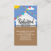 huisgarage schoninginrichting visitekaartje (Voorkant)