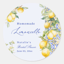 Huisgemaakte Limoncello Bruidsdouche Bedankt