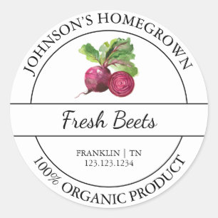 Huisgeteelde tuin Verse biologische bieten Label