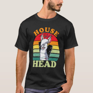Huishoofd Huismuziek Edm Huis Hoofd Lama Dj Alp T-shirt