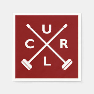 Huishoudelijk getransformeerd papier — donkerroo servet