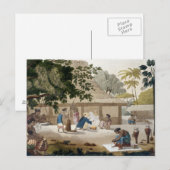 Huishoudelijk leven in Kupang, Timor, bord 10 van  Briefkaart (Voorkant / Achterkant)