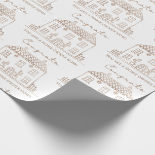 Huishoudelijk opwarmingspapier cadeaupapier