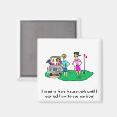 Huishoudelijke en golfmagneet Cartoon Magneet (Voorkant / Achterkant)