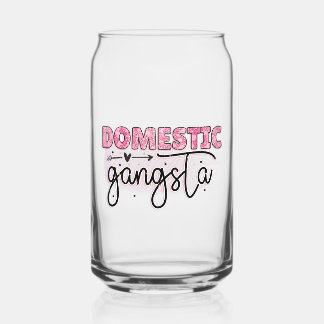 Huishoudelijke Gangsta Drink Glas – Pink Funny Gif