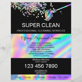 Huishoudelijke Huis Schoonmaak Maid Janitor Flyer