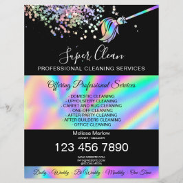 Huishoudelijke Huis Schoonmaak Maid Janitor Flyer