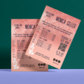 Huishoudelijke hulp Prijs Roze Goud Blush Qr Code Flyer