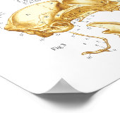 Huishoudelijke kat Anatomie Poster (Hoek)