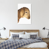 Huishoudelijke lammeren canvas afdruk (Insitu (Slaapkamer))