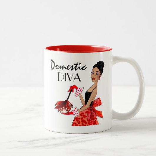Huishoudelijke Mok / Afrikaanse Amerikaanse diva (Rechts)
