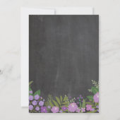 Huishoudelijke opwarmingspartij - Floral Chalk Key Kaart (Achterkant)