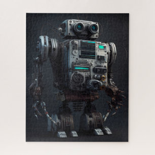 Huishoudelijke robot legpuzzel