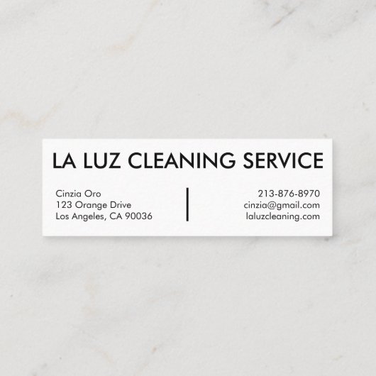 Huishoudelijke schoonmaakbeurten Stapsgewijze bere Mini Visitekaartje (Achterkant)