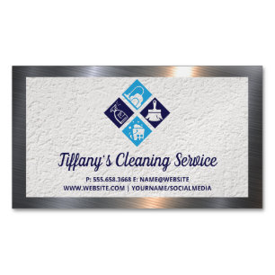 Huishoudelijke schoonmaakdiensten magnetisch visitekaartje