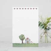 huishoudelijke tuinkantoorbenodigdheden briefpapier (Staand voorkant)