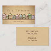 Huishoudelijke verkoop van onroerend goed Agent Ho Visitekaartje (Voorkant / Achterkant)