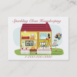 Huishoudelijke zaken visitekaartje