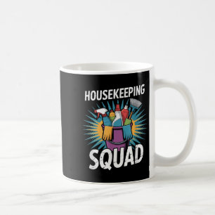 Huishouding Schoonmaak Team Hotel Personeel Huisho Koffiemok