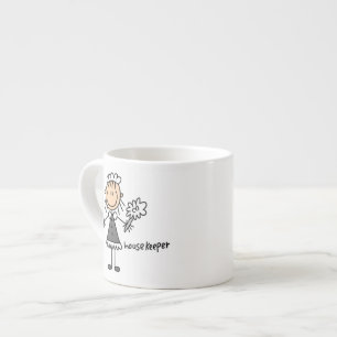Huishoudster Stick Figure Espresso Kop