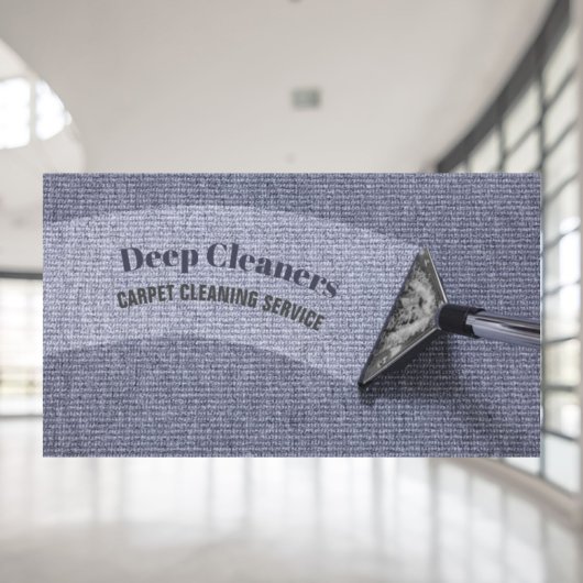 Huishoudster Vloertapijt schoonmaken Visitekaartje