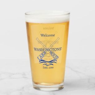 Huisje Blokhut Meer Huis Drinkglas Pint Bier Glas