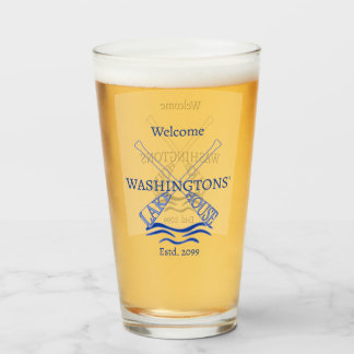 Huisje Blokhut Meer Huis Drinkglas Pint Bier Glas
