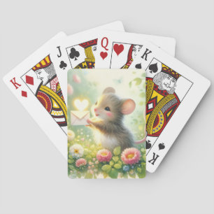 Huisje Muis Liebesbrief Weide Pokerkaarten