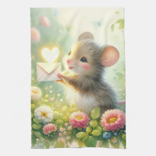 Huisje Muis Liebesbrief Weide Theedoek