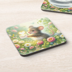 Huisje Muis Liefdesbrief Weide Bier Onderzetter
