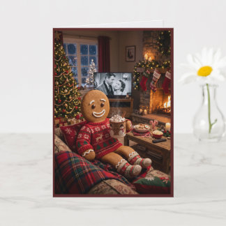 Huisje van Peperkoek Kerstmis Kaart