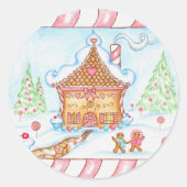 Huisje van peperkoek Sticker (Voorkant)