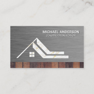 Huislogo   Metaal Hout   Bouw  Visitekaartje