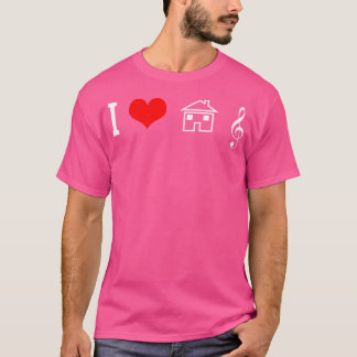 Huismuziek - I Love Rave Edm Techno Party DJ Gift T-shirt