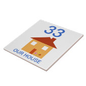 huisnummer tegeltje (Zijkant)