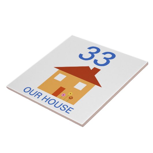 huisnummer tegeltje (Zijkant)