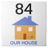 huisnummer tegeltje (Voorkant)