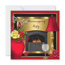 Huisopwarmende rode gouden rozen decor wijn glas