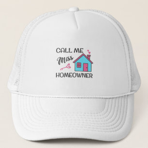 Huisopwarmingsfeest Noem me Miss Homeowner Trucker Pet