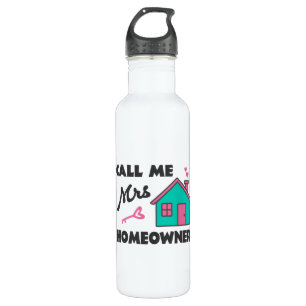 Huisopwarmingsfeest Noem me Mrs Homeowner Waterfles