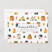 Huispatroon Vastgoed Gelukkige Verjaardag Briefkaart (Voorkant / Achterkant)