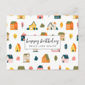 Huispatroon Vastgoed Gelukkige Verjaardag Briefkaart (Voorkant)