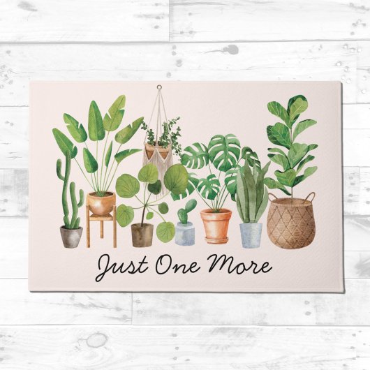 Huisplant Waterverf Quote Deurmat