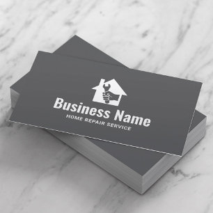 Huisreparatie Logo Professionele Klusjesman Visitekaartje