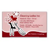Huisschoonmaakster Magnetisch Visitekaartje (Voorkant)