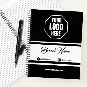 Huisstijl & Zakelijk Logo Promotioneel Zwart & Wit Notitieboek