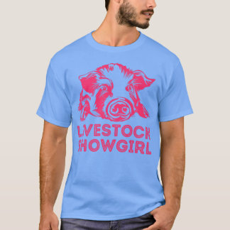 Huisveeteeltmeisje - Varkens tonen op de tentoonst T-shirt