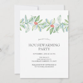 Huisverwarming Uitnodigingen Waterverf Kerstmis