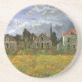 Huisvesting in Argentinië door Claude Monet, kuns Zandsteen Onderzetter (Voorkant)